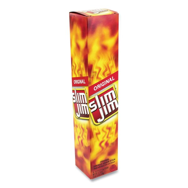 Slim Jim Original Smoked Snack Stick, 0.97 oz Stick, PK24 11705